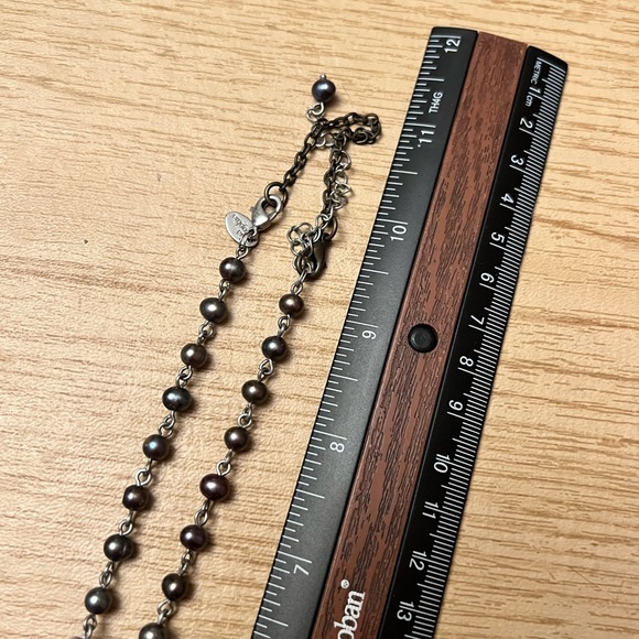 Lia Sophia Necklace - Purple & Black Beads - Picture 3 of 6